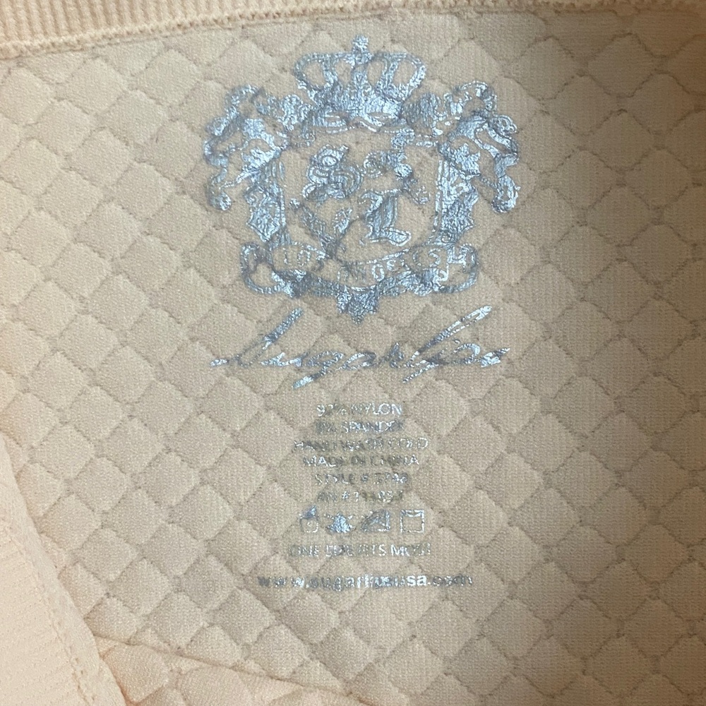 Light Peach Lace Trim Tube Top - Picture 3 of 3